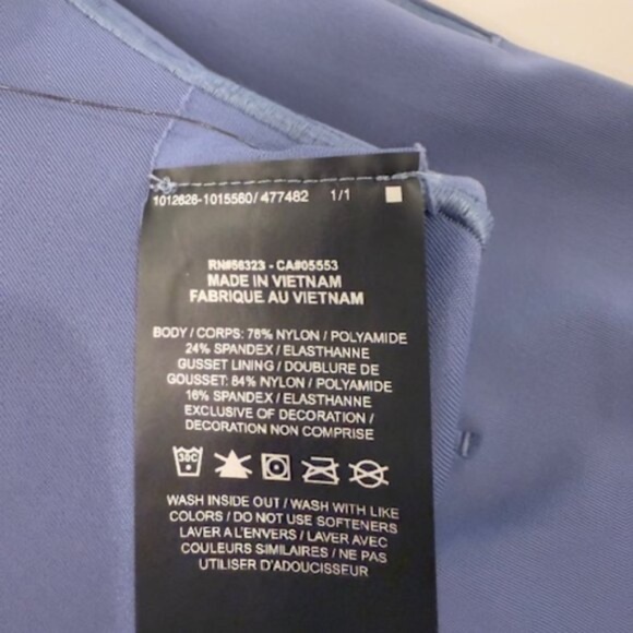 Nike Universa Leggings Medium Support Moisture-Wicking Versatile Fabric Blue NWT - Picture 9 of 10